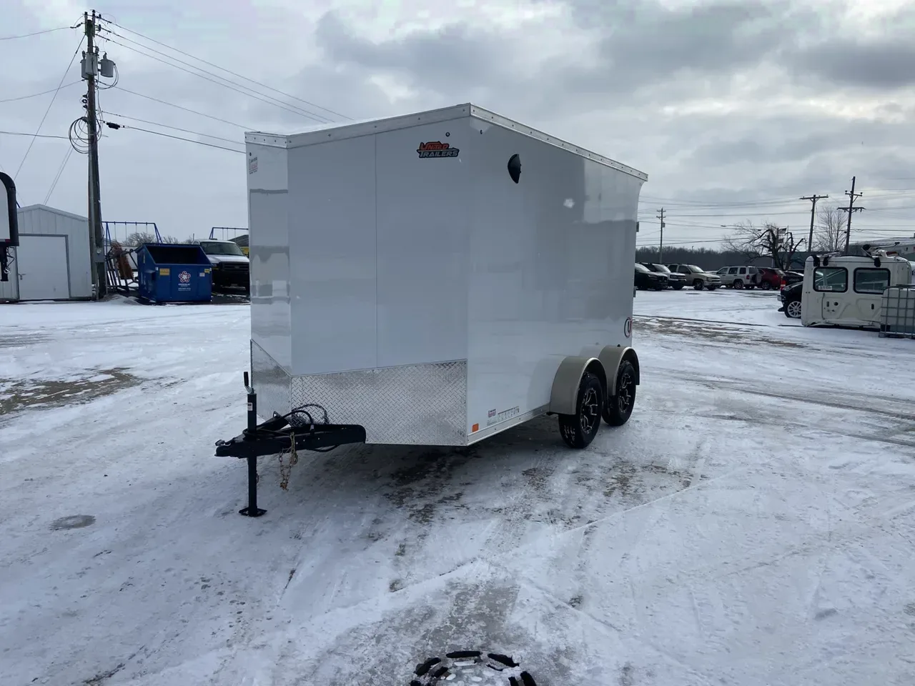 United 12' UJ V-Nose Enclosed Cargo Trailer