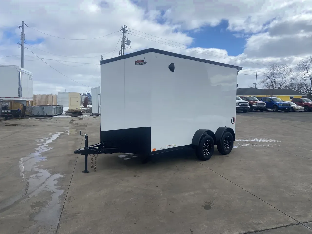United 12' UJ V-Nose Enclosed Cargo Trailer