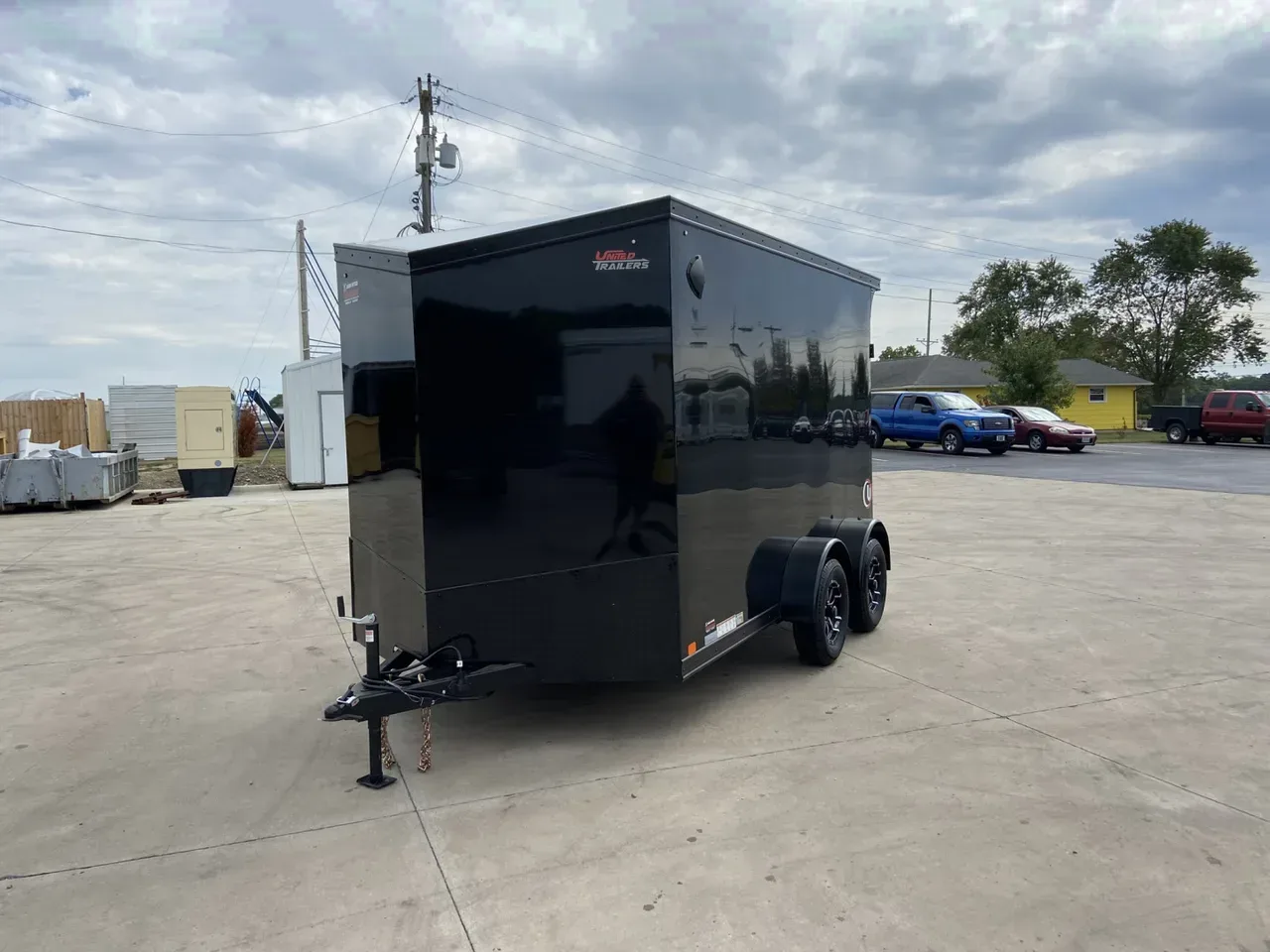 United 12' UJ V-Nose Enclosed Cargo Trailer