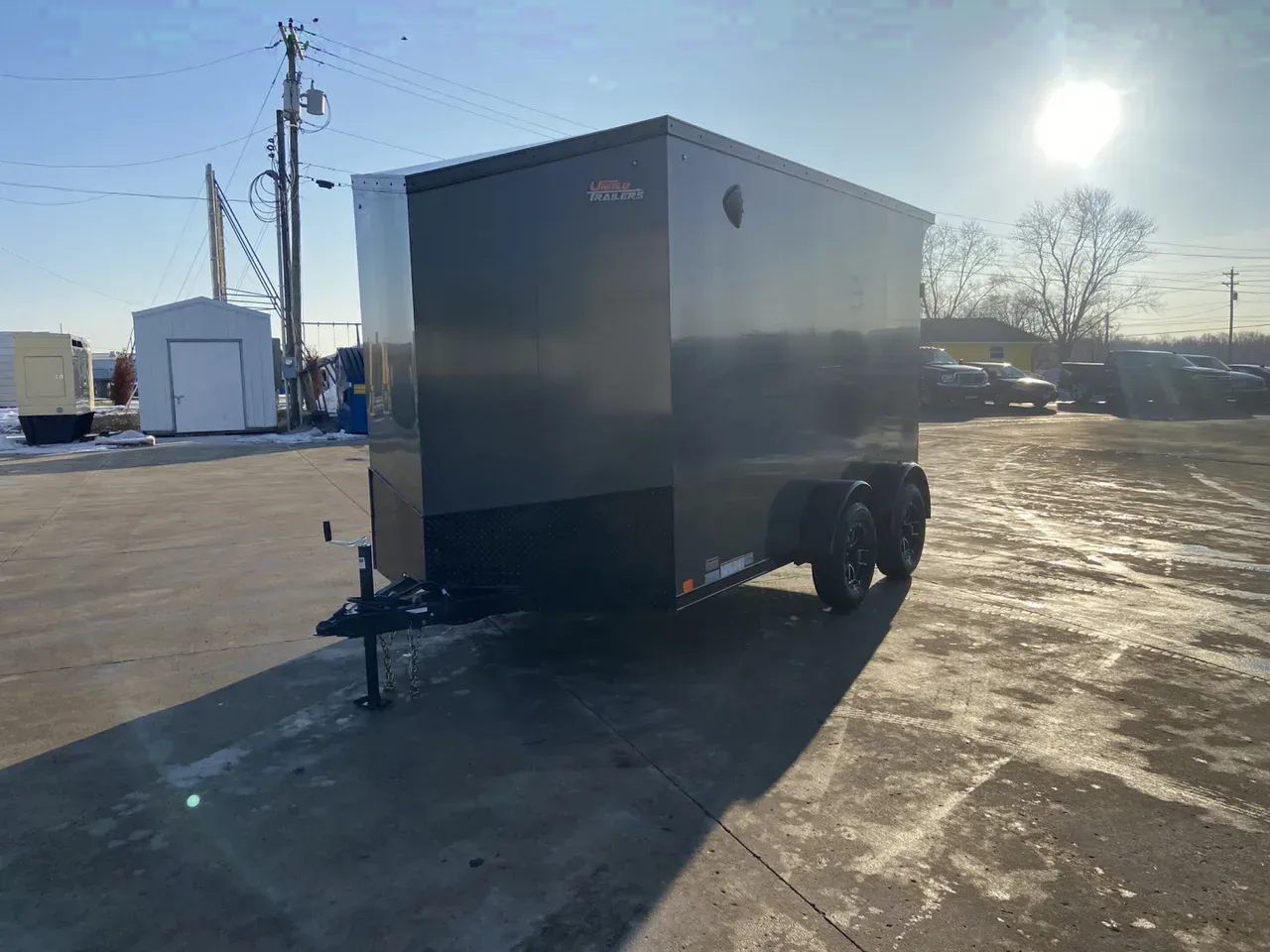 United 12' UJ V-Nose Enclosed Cargo Trailer