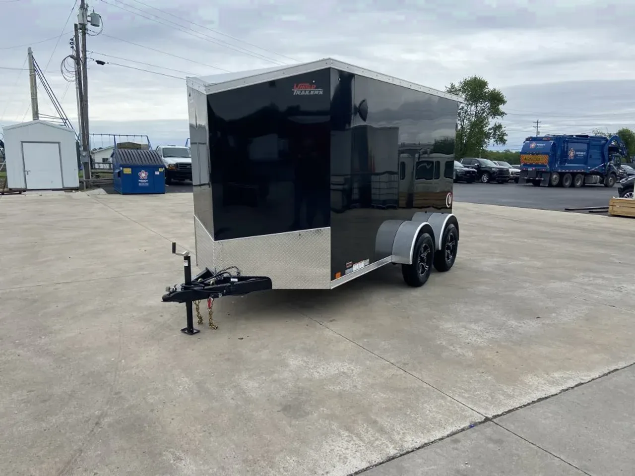 United 12' UJ V-Nose Enclosed Cargo Trailer
