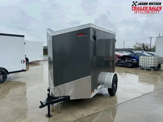 2025 United 5x8 Charcoal Enclosed Cargo Trailer - Make an Offer