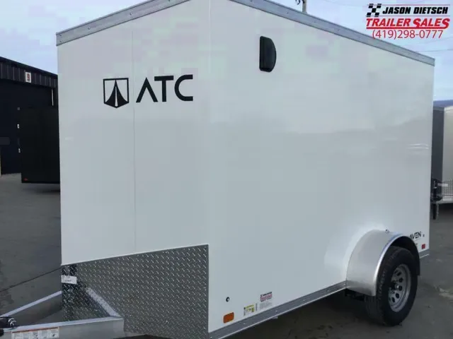 2025 ATC Raven 6x10 Aluminum Cargo Trailer w/ Rear Ramp Door