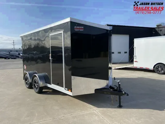 Make Offer: 2025 United 7x14 Black Bumper Pull Cargo Trailer