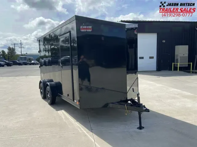 2025 United 7x14 Black V-Nose Cargo Trailer - Edgerton, OH
