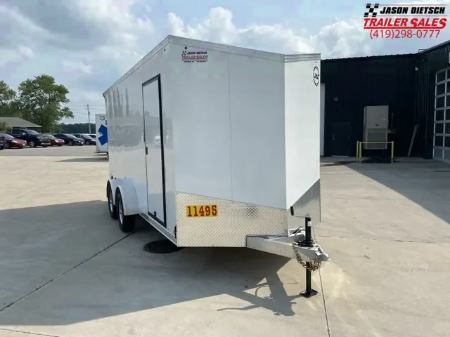 Make Offer: 2025 United 7x16 V-Nose All Aluminum Cargo Trailer with Ramp Door