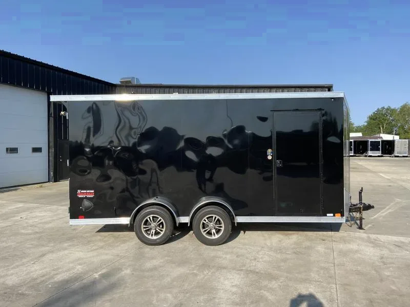 2025 United 7x16 Black V-Nose Cargo Trailer - Make an Offer!