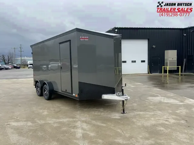 2025 United UATV 7 x 16 All Aluminum V-Nose Cargo Trailer