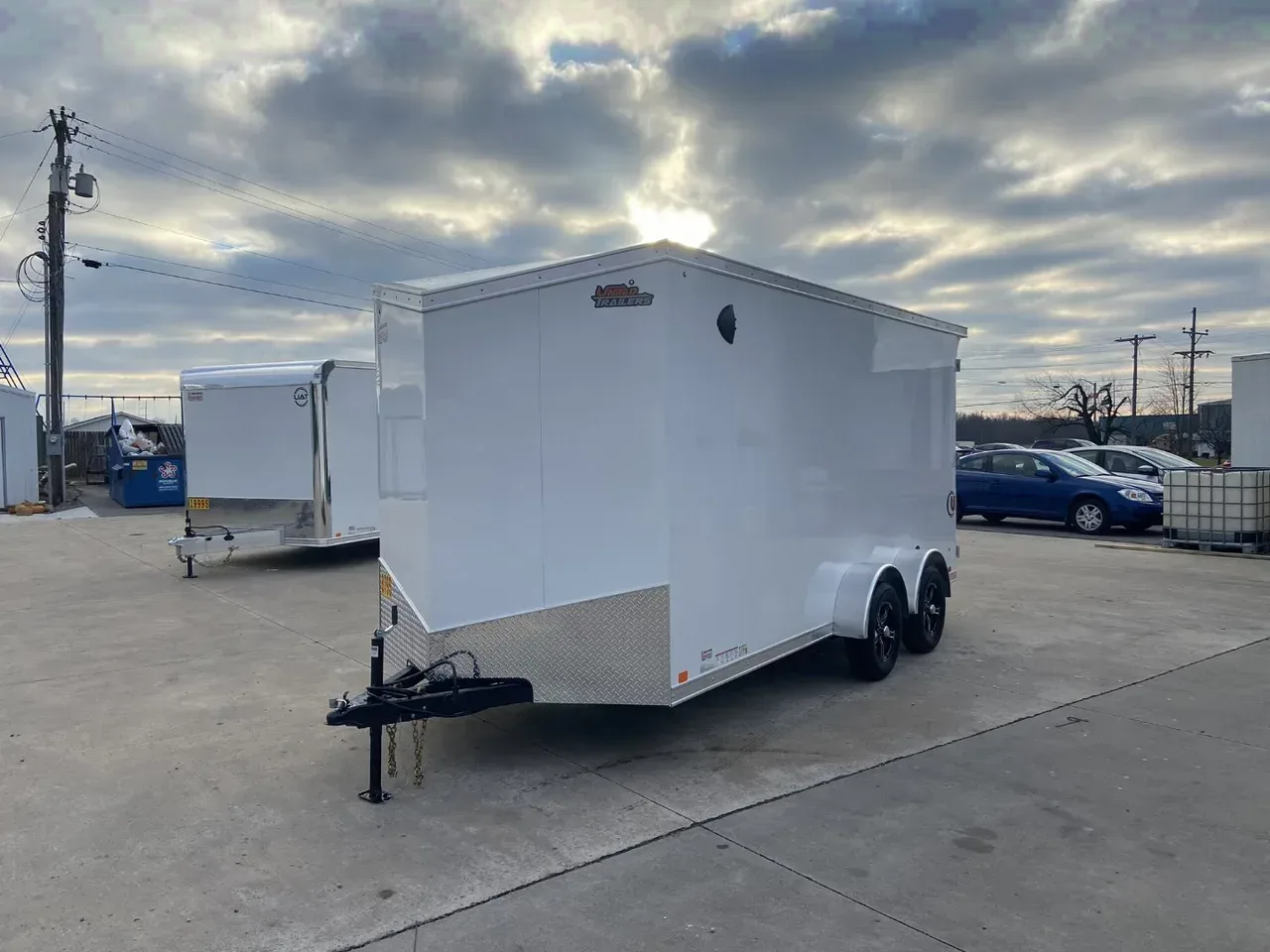 United UJ 7x16 V-Nose Enclosed Cargo Trailer