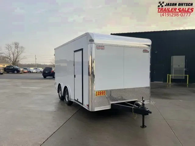 2025 United UXT 8.5x16 Tandem Axle White Enclosed Cargo Trailer