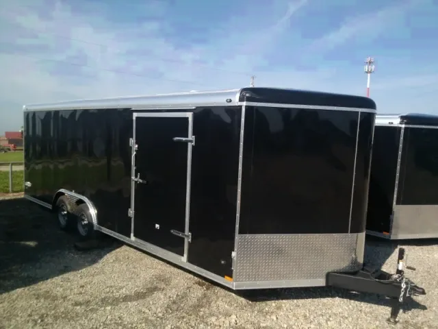 22ft Enclosed Cargo V-Nose 5200lb Axles