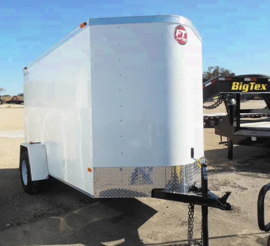 10ft single Axle with Single Door-White