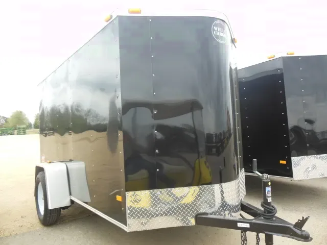 Black 10ft Wedge-nose, Swinging Rear Door
