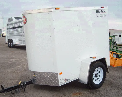 8ft with Single Rear Door - White