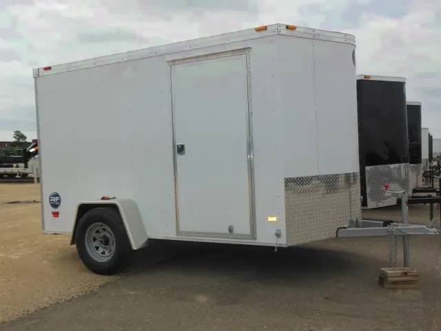 10ft Rear Ramp with Side Door-White