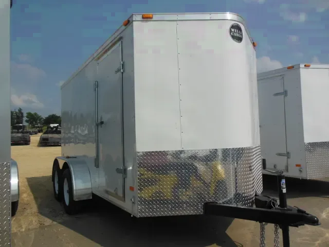 12ft White Rounded V and Rear Ramp