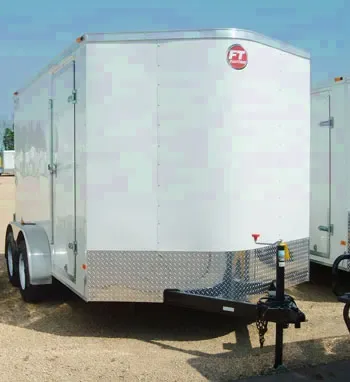 12ft rounded v-nose Tandem Axle Cargo Trailer