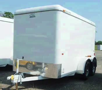 White 12ft Cargo with Side Door with Double Rear Doors