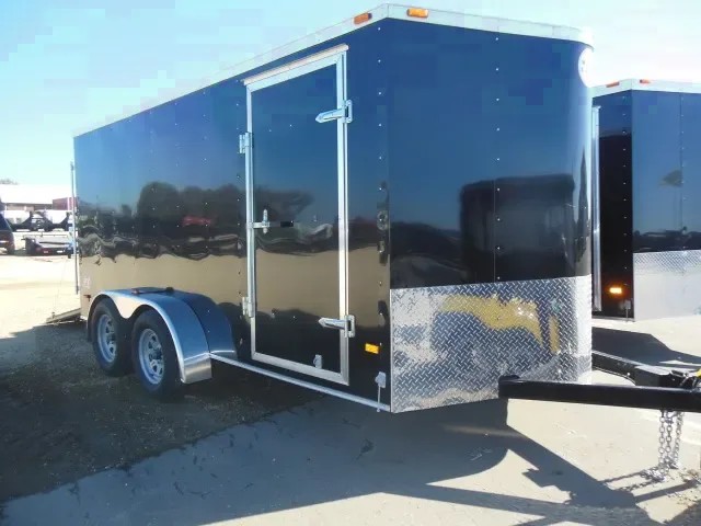 14ft Black V-Nose with Tandem Axles