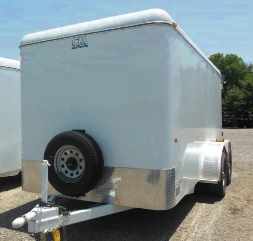 14ft White flat front with spare tire