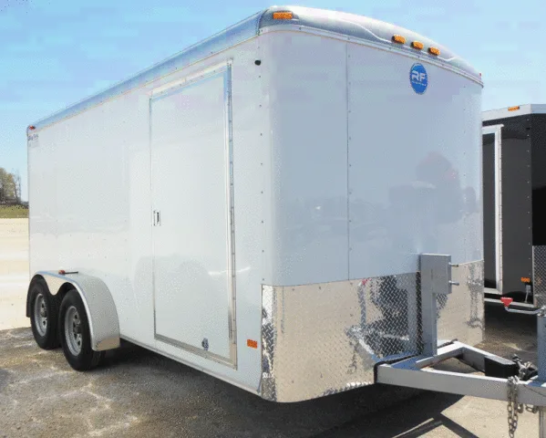 White Flat Front 14ft with 3500lb Axles