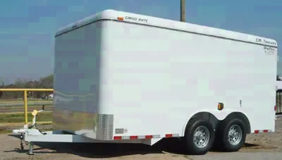 White Flat Front 14ft with 5200# Axles