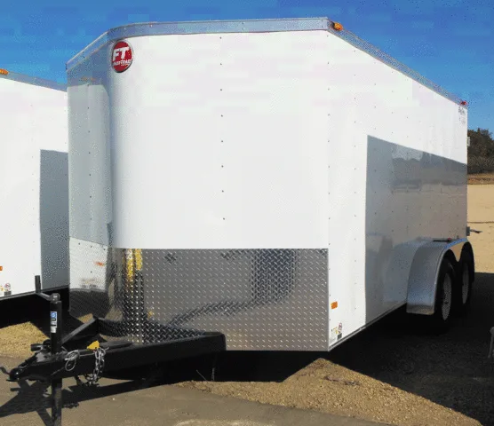 White 14ft V-Nose Torsion Axles
