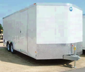 20ft Cargo Trailer-White-V-Nose-3500lb Axles