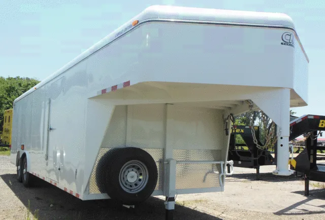 24ft Goosoeneck Cargo Trailer with rear ramp