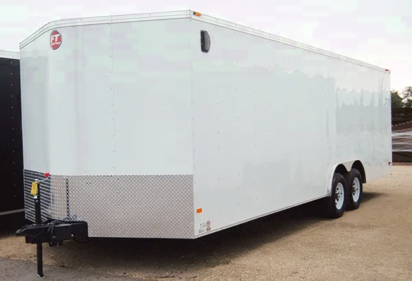 White 24ft With Torsion Axles-Tandem 5200lb Axles