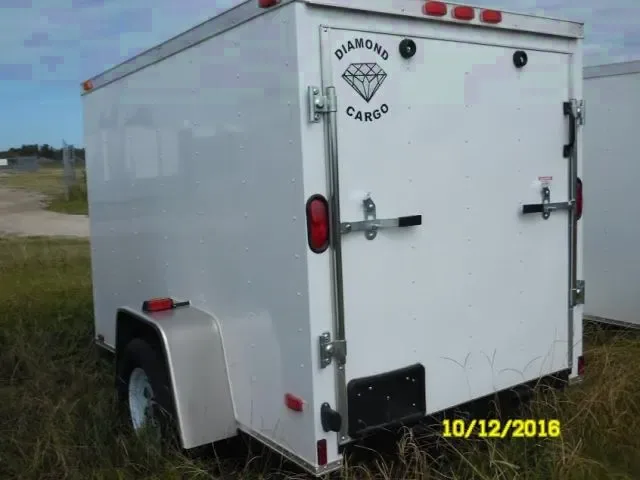 White 8ft Cargo Trailer w/Ramp