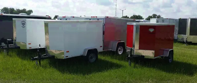8FT cargo Trailer Shown in White-Other Colors are Available