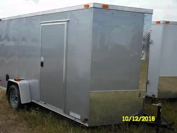 Silver 12ft Cargo Trailer w/Ramp