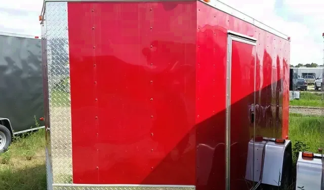 12FT Red Cargo Trailer