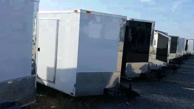 14FT V-Nose Cargo Trailer w/ramp