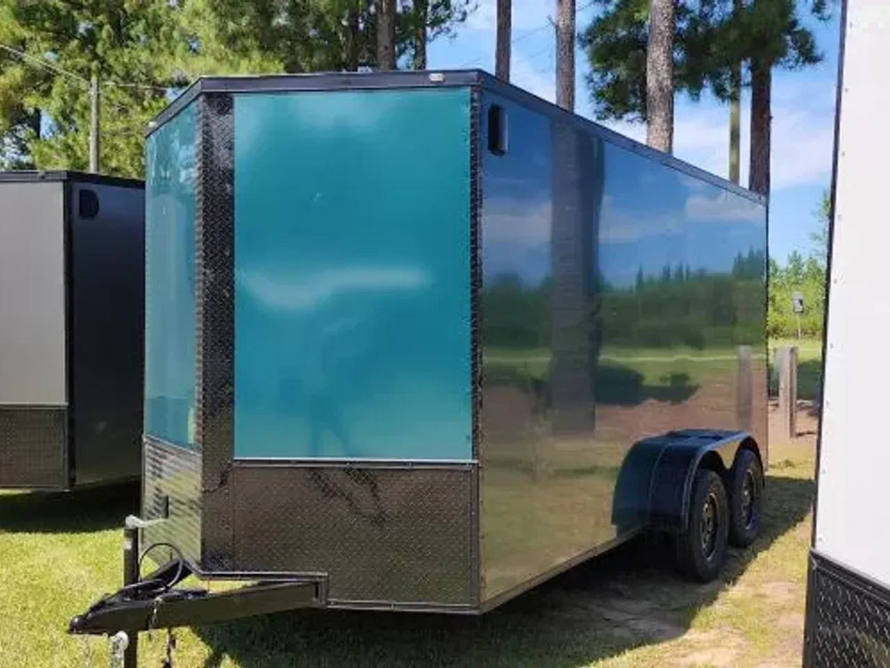 2026 Steel Pines Cargo SPC 7X16TA2 All Purpose Enclosed Cargo Trailer Teal Color Cargo / Enclosed Trailer for Sale | Col