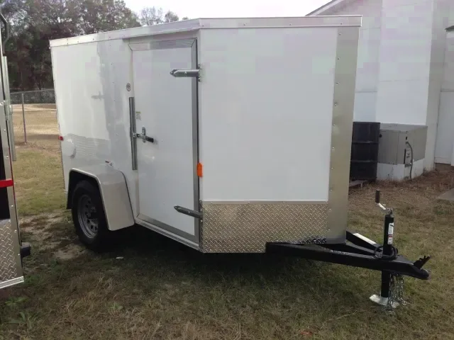 8ft Single Axle - VNose - Ramp - Side Door