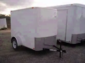 8FT Cargo Trailer with 6 ft. ht, barn doors, semi-screw