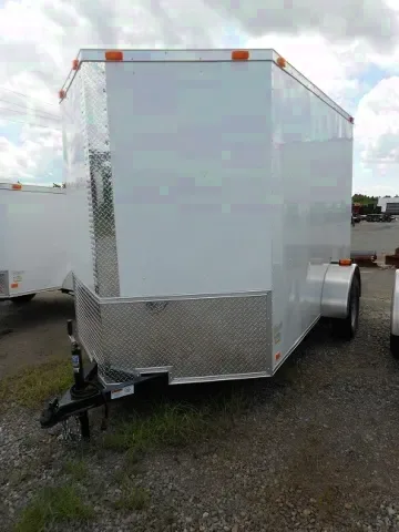 BP 10ft White V-nose Cargo Trailer