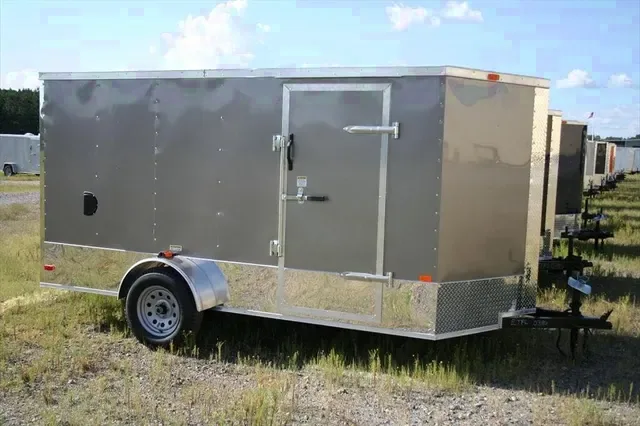 2026 Brand New All American Series 6x12 Single Axle, V-Nosed Enclosed Trailer Loaded