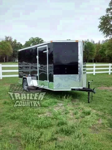 2026 New All American Series 6x12 Single Axle, V-Nosed Enclosed Trailer