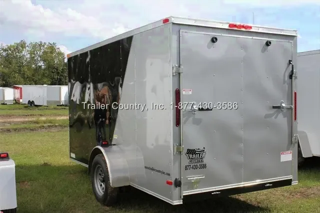 2026 Brand New 6 X 12 Single Axle, Enclosed Motorcycle Cargo Trailer - Two Toned