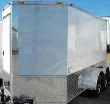 CARGO TRAILER 12FT T.A. WHITE V-NOSE