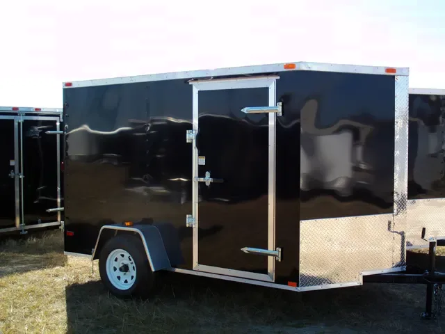 12ft V-nose Black SA Cargo Trailer