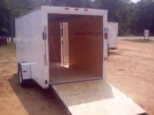 12FT  SINGLE AXLE RAMP LOADED VNOSE RAMP
