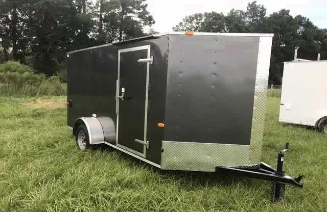 Charcoal Gray SA 12ft Cargo Trailer