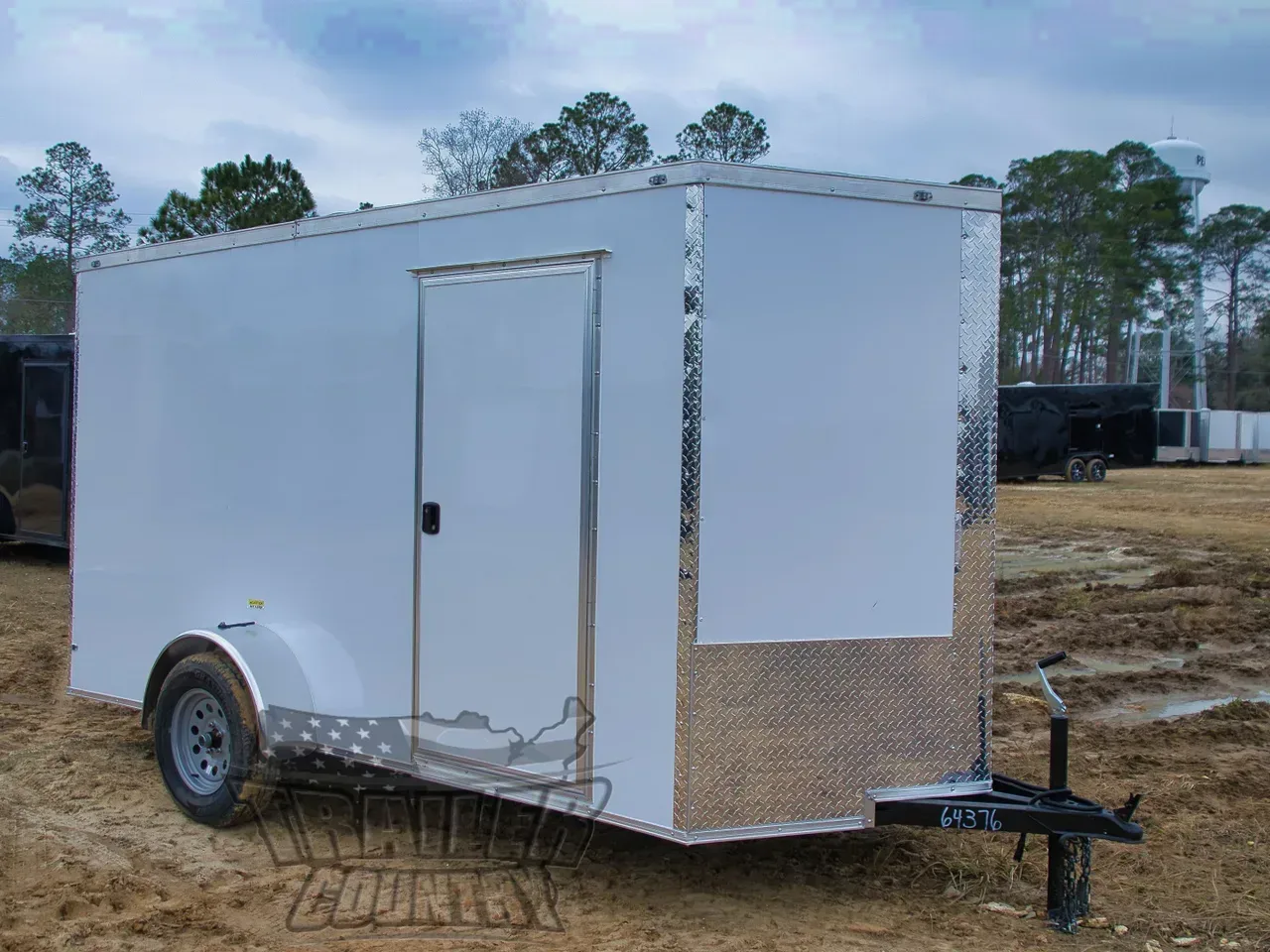 2026 Brand New 6 X 12 Single Axle, V-Nosed Enclosed Motorcycle Cargo Trailer