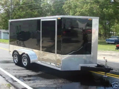 BLACK 12FT  MOTORCYCLE CARGO UTILITY trailers