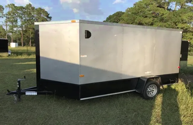 12ft Single 3500lb Axle Cargo Trailer w/Ramp