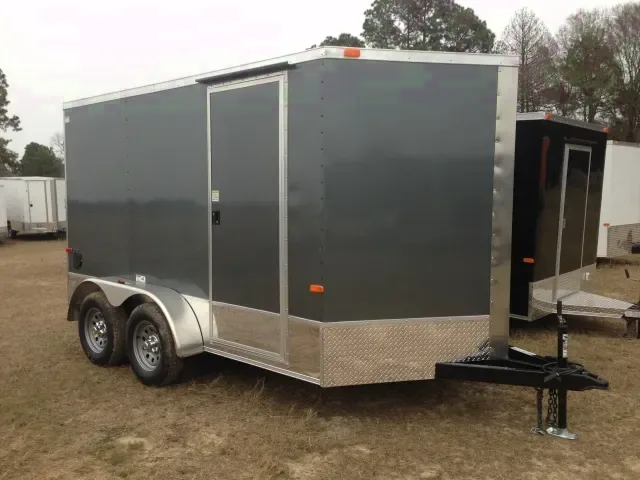 12ft Tandem Axle - Charcoal Grey W/Ramp